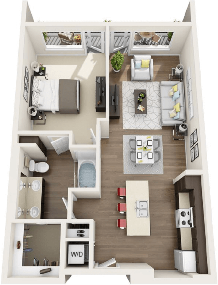 A1K Floor Plan